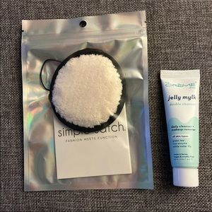 The Crème Shop Jelly Mylk Double Cleanser and Simple Satch, Brand New